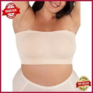 Strapless Push-Up Bra Wire-Free Support Plus Size Bandeau